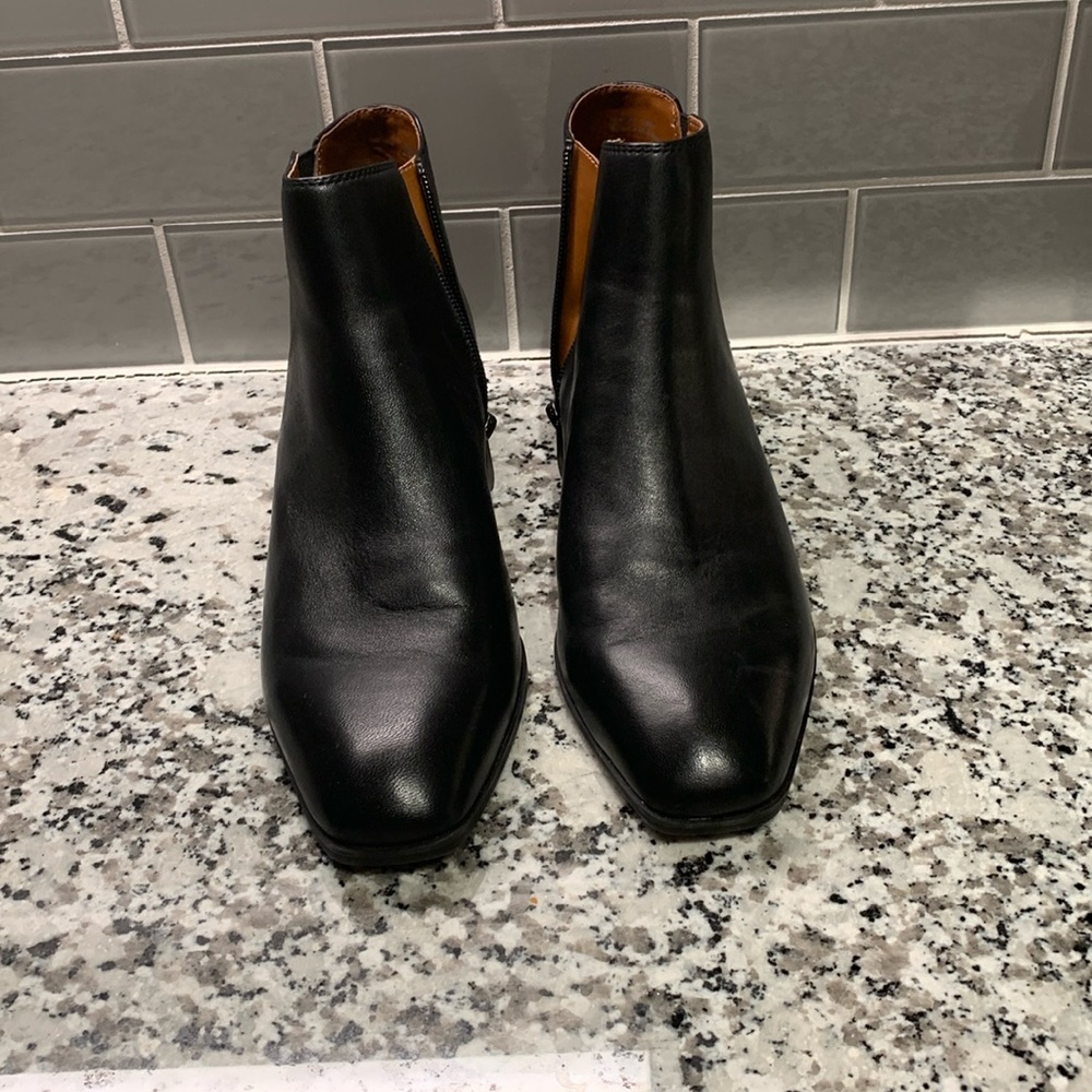Franco Sarto black ankle boots. NWOT, Size 8.5. No box